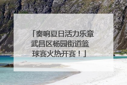 奏响夏日活力乐章 武昌区杨园街道篮球赛火热开赛！
