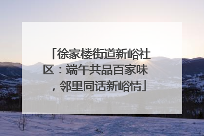 徐家楼街道新峪社区：端午共品百家味，邻里同话新峪情