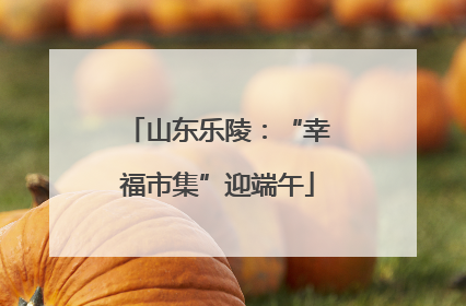 山东乐陵：“幸福市集”迎端午
