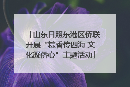 山东日照东港区侨联开展“粽香传四海 文化凝侨心”主题活动