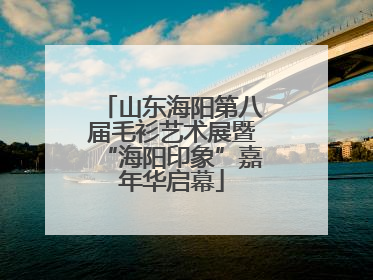 山东海阳第八届毛衫艺术展暨“海阳印象”嘉年华启幕