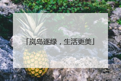 岚岛逐绿，生活更美