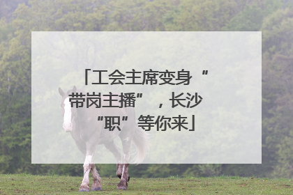 工会主席变身“带岗主播”，长沙“职”等你来