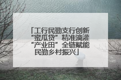 工行民勤支行创新“蜜瓜贷”精准滴灌“产业田”全链赋能民勤乡村振兴