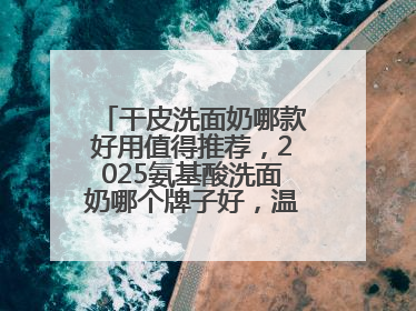 干皮洗面奶哪款好用值得推荐，2025氨基酸洗面奶哪个牌子好，温和在线