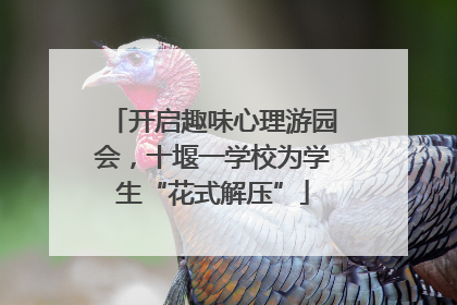开启趣味心理游园会，十堰一学校为学生“花式解压”