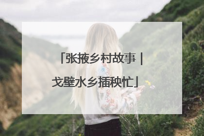 张掖乡村故事｜戈壁水乡插秧忙