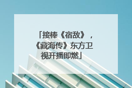 接棒《宿敌》，《藏海传》东方卫视开播即燃
