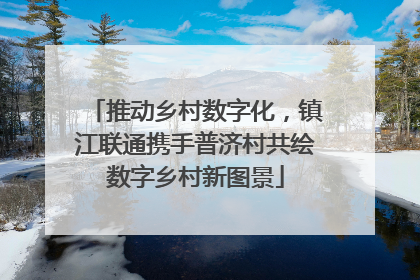 推动乡村数字化，镇江联通携手普济村共绘数字乡村新图景