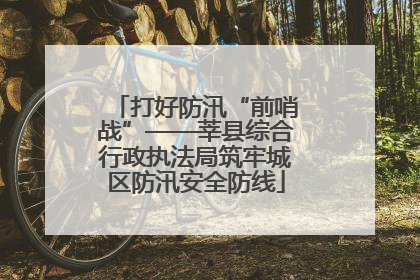 打好防汛“前哨战”——莘县综合行政执法局筑牢城区防汛安全防线
