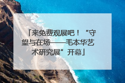 来免费观展吧！“守望与在场——毛本华艺术研究展”开幕
