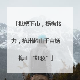 枇杷下市，杨梅接力，杭州超山千亩杨梅正“红妆”