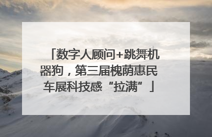 数字人顾问+跳舞机器狗，第三届槐荫惠民车展科技感“拉满”