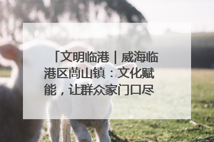 文明临港｜威海临港区蔄山镇：文化赋能，让群众家门口尽享幸福生活