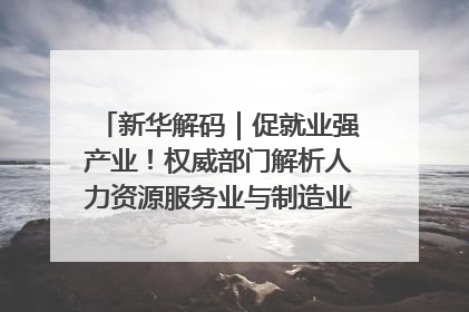 新华解码｜促就业强产业！权威部门解析人力资源服务业与制造业融合发展试点