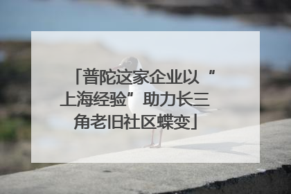 普陀这家企业以“上海经验”助力长三角老旧社区蝶变