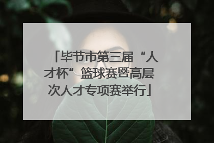 毕节市第三届“人才杯”篮球赛暨高层次人才专项赛举行