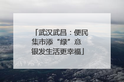 武汉武昌：便民集市添“绿”意 银发生活更幸福