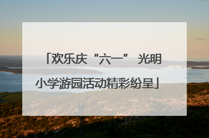 欢乐庆“六一” 光明小学游园活动精彩纷呈