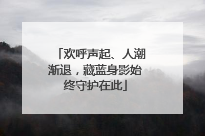 欢呼声起、人潮渐退，藏蓝身影始终守护在此