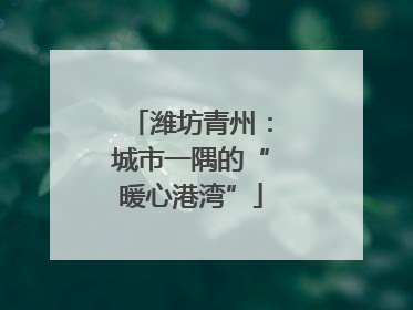 潍坊青州：城市一隅的“暖心港湾”