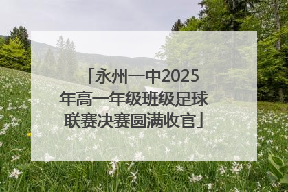 永州一中2025年高一年级班级足球联赛决赛圆满收官