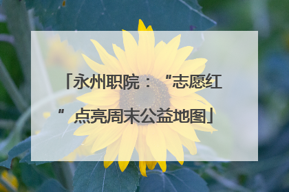 永州职院：“志愿红”点亮周末公益地图