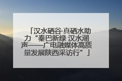 汉水硒谷·真硒水助力“秦巴新绿 汉水潮声——广电融媒体高质量发展陕西采访行”