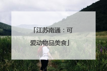 江苏南通：可爱动物品美食