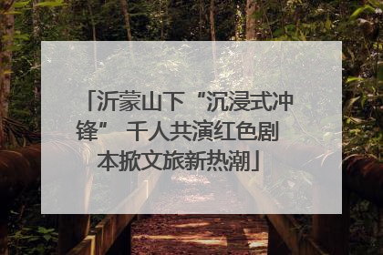 沂蒙山下“沉浸式冲锋” 千人共演红色剧本掀文旅新热潮