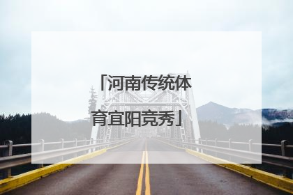 河南传统体育宜阳竞秀
