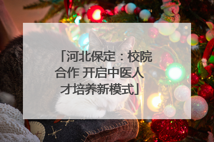 河北保定：校院合作 开启中医人才培养新模式