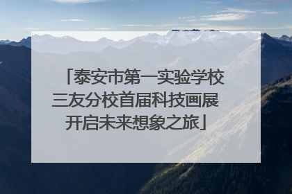 泰安市第一实验学校三友分校首届科技画展开启未来想象之旅