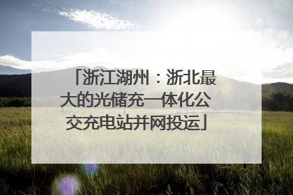 浙江湖州：浙北最大的光储充一体化公交充电站并网投运