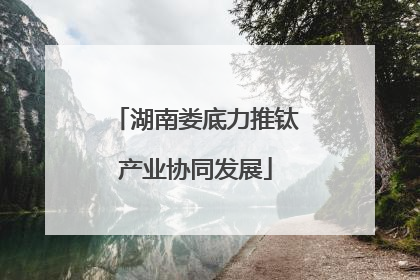 湖南娄底力推钛产业协同发展