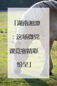 湖南湘潭：这场微党课竞赛精彩纷呈