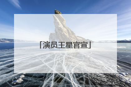 演员王星官宣