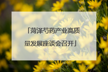 菏泽芍药产业高质量发展座谈会召开