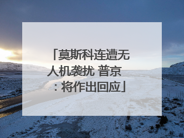 莫斯科连遭无人机袭扰 普京：将作出回应