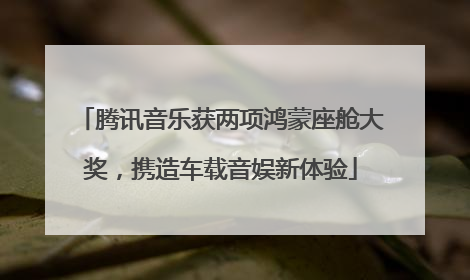 腾讯音乐获两项鸿蒙座舱大奖，携造车载音娱新体验