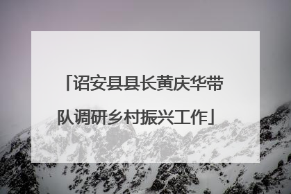诏安县县长黄庆华带队调研乡村振兴工作