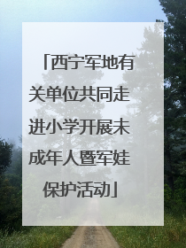 西宁军地有关单位共同走进小学开展未成年人暨军娃保护活动
