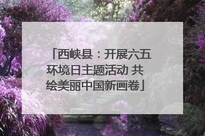 西峡县：开展六五环境日主题活动 共绘美丽中国新画卷