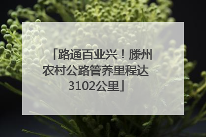 路通百业兴！滕州农村公路管养里程达3102公里