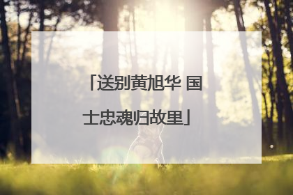 送别黄旭华 国士忠魂归故里
