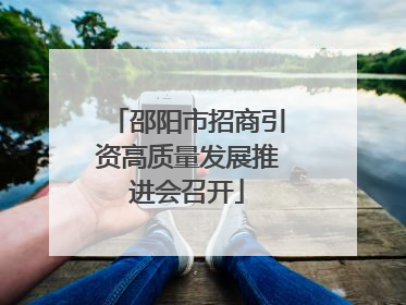 邵阳市招商引资高质量发展推进会召开