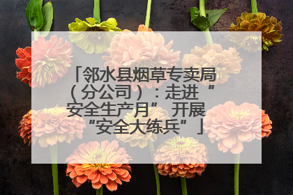 邻水县烟草专卖局（分公司）：走进“安全生产月” 开展“安全大练兵”