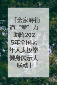 金家岭街道“拳”力助阵2025年全国老年人太极拳健身展示大联动
