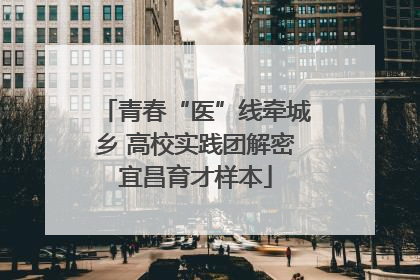 青春“医”线牵城乡 高校实践团解密宜昌育才样本