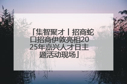 集智聚才丨招商蛇口招商伊敦亮相2025年嘉兴人才日主题活动现场